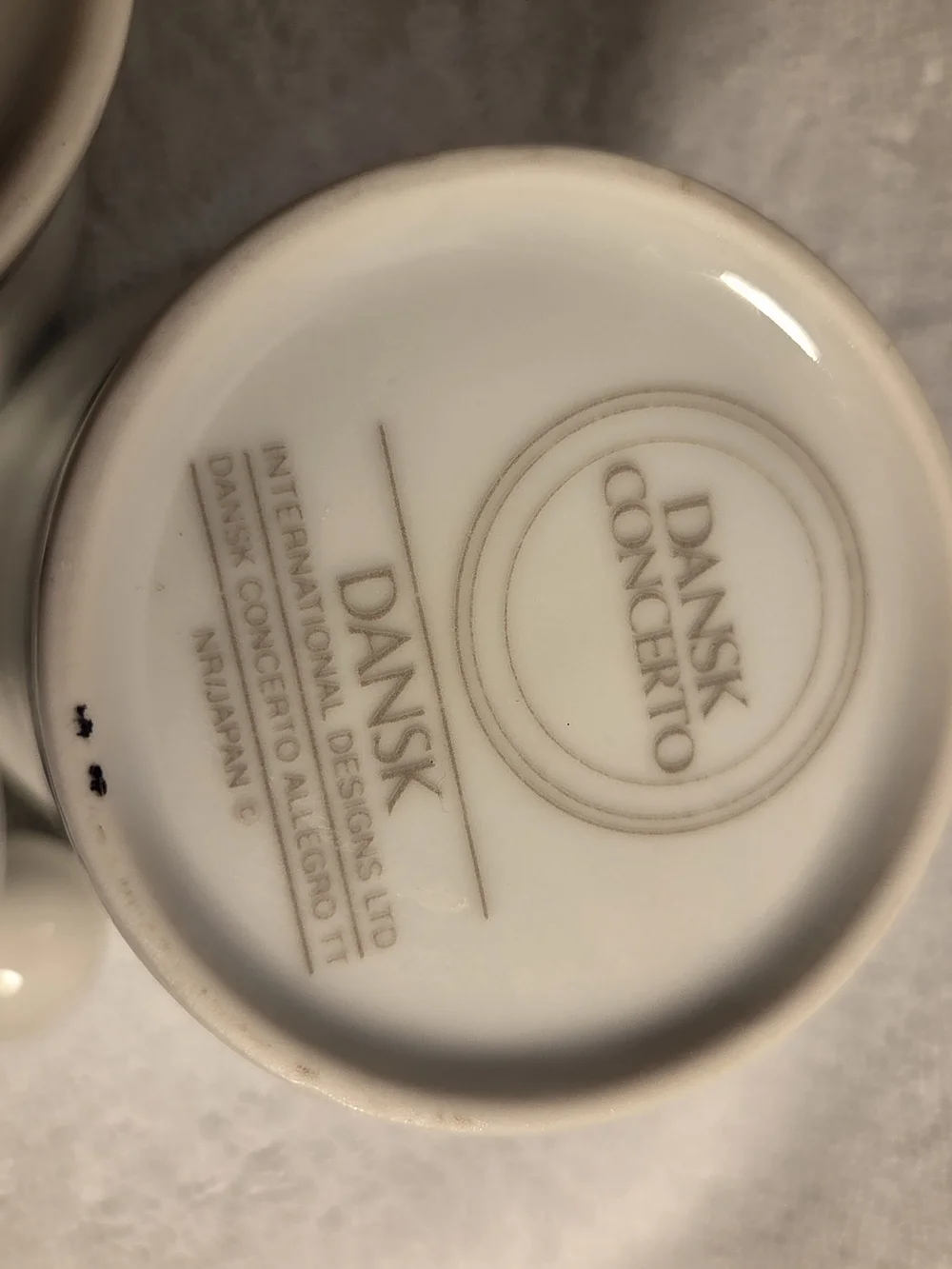 Dansk Concerto Alkegro Tsupe Mid Century Modern Creamer and Sugar  Set